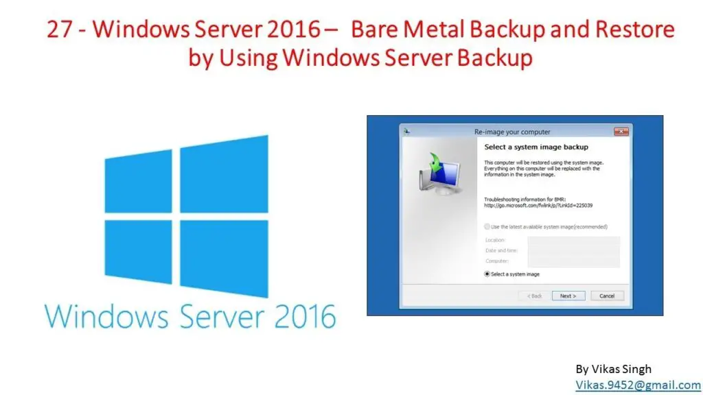 Windows Server Backup Restore Bare Metal